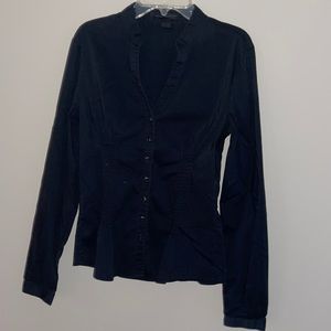 Black Express Blouse, Size Small, pretty buttons- not missing any and not loose